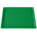 A green rectangular Tablecraft cooling tray.