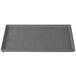 A Tablecraft granite cast aluminum rectangular cooling platter with a gray background.
