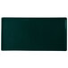 A rectangular hunter green Tablecraft cooling platter with white speckles.
