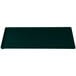 A rectangular black Tablecraft cooling platter with a white speckled hunter green surface.