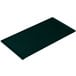 A rectangular black Tablecraft cast aluminum tray with a white speckled hunter green finish.