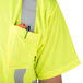 A Cordova yellow high visibility safety shirt with a pocket.