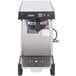 A Bunn SmartWAVE Airpot Coffee Brewer with a black and silver finish and black handle.