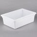 A white plastic Choice food storage box with a lid.