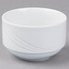 A Schonwald Donna white porcelain bowl with swirls on it.