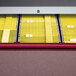Yellow Smead hanging file folders in a file cabinet.