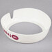 A white Tablecraft plastic collar with maroon text reading "Lite French"