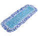 A blue and white Rubbermaid wet mop pad.