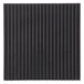 A black square Avantco grooved grill plate with vertical lines.