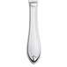 A Libbey stainless steel dinner knife with a fluted hollow handle and a silver border.