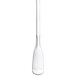 A World Tableware stainless steel iced tea spoon with a white handle.