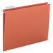 A Smead file folder with orange repositionable tabs.