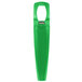 A green plastic Franmara Traveler's Lime Corkscrew and Bottle Opener.