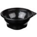 A black Fabri-Kal side dish bowl with a white background.