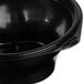 A close up of a black Fabri-Kal SideKicks bowl with a black lid.
