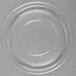 A clear plastic dome lid with a circular rim.