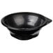 A black Fabri-Kal SideKicks bowl with a black rim.