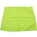 A green Unger SmartColor Microfiber cloth with a folded edge on a white background.
