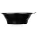 A black Fabri-Kal microwaveable side dish bowl with a lid.
