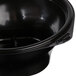 A black Fabri-Kal SideKicks bowl with a black lid.