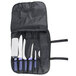 A Dexter-Russell 6-piece utility knife set in a black case with purple handles.