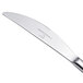 A Chef & Sommelier stainless steel dessert knife with a solid silver handle and blade.