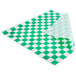 Green and white checkered paper with Choice logo.