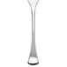 A Chef & Sommelier stainless steel cocktail fork with a white background.