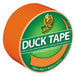 A roll of neon orange Duck Tape.