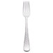A Libbey Aspire stainless steel salad fork with a textured silver handle.