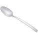 An Arcoroc stainless steel teaspoon with a silver handle on a white background.