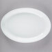 A white oval Tuxton china platter.