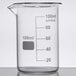 An American Metalcraft beaker glass with measurements on it.