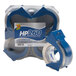 A pack of 4 Duck HP260 clear packaging tape rolls in a blue holder.