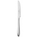 A silver Chef & Sommelier stainless steel dessert knife with a white handle.