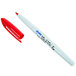 A white Expo Vis-a-Vis marker with a red cap.