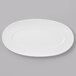 A Schonwald Grace white porcelain oval platter on a white background.