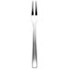 An Arcoroc stainless steel escargot fork with a silver handle.