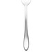 A close-up of a Chef & Sommelier stainless steel salad fork with a white background.
