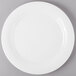 A Schonwald white porcelain plate with a white rim.