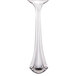 A World Tableware stainless steel bouillon spoon with a handle.