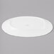 A Schonwald white porcelain oval platter on a gray background.