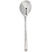 A silver Chef & Sommelier soup spoon with a handle.