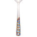 A Master's Gauge stainless steel bouillon spoon with a pebblestone design on the handle.