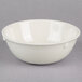 A white Thunder Group San Marino nappie bowl with a speckled design.