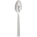 A Chef & Sommelier fluted stainless steel dinner spoon with a silver tip and handle.