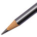 The sharp black tip of a Prismacolor Ebony sketching pencil.