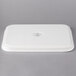 A white rectangular Villeroy & Boch porcelain lid with a logo on it.