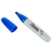 A blue and white Sharpie 38203 marker with a blue cap.