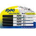 A group of black Expo Ultra Fine Point dry erase markers.